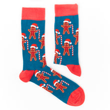 Load image into Gallery viewer, Gingerbread Man Christmas Socks - Unisex socks - Urban Eccentric - Christma Socks
