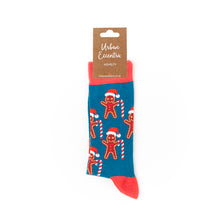 Load image into Gallery viewer, Gingerbread Man Christmas Socks - Unisex socks - Urban Eccentric - Christma Socks
