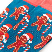 Load image into Gallery viewer, Gingerbread Man Christmas Socks - Unisex socks - Urban Eccentric - Christma Socks
