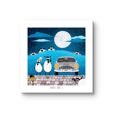 Load image into Gallery viewer, Print - Double Wool 7 - Sheep Puns - James Bond - 007 - Mervyn Tay Art
