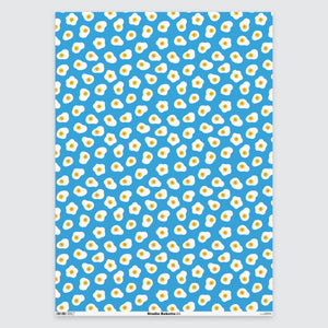 Fried Eggs Pattern Gift Wrap - Studio Boketto