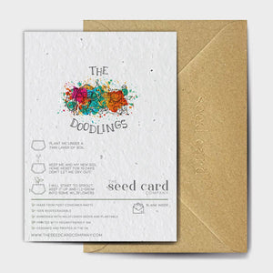 Wildflower Seed Paper Plantable Greetings Card - Thanks a Bunch, I'm so Grape-Ful - Puns - Thank You Card - The Seed Card Company