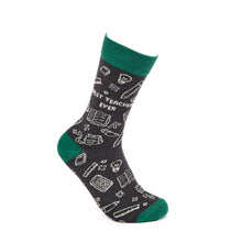Load image into Gallery viewer, Best Teacher Ever Socks - Unisex Thank you Teacher Socks - Urban Eccentric
