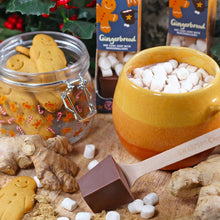 Load image into Gallery viewer, Hot Chocolate Stirrer - Gingerbread With Marshmallows - GNAW Chocolate
