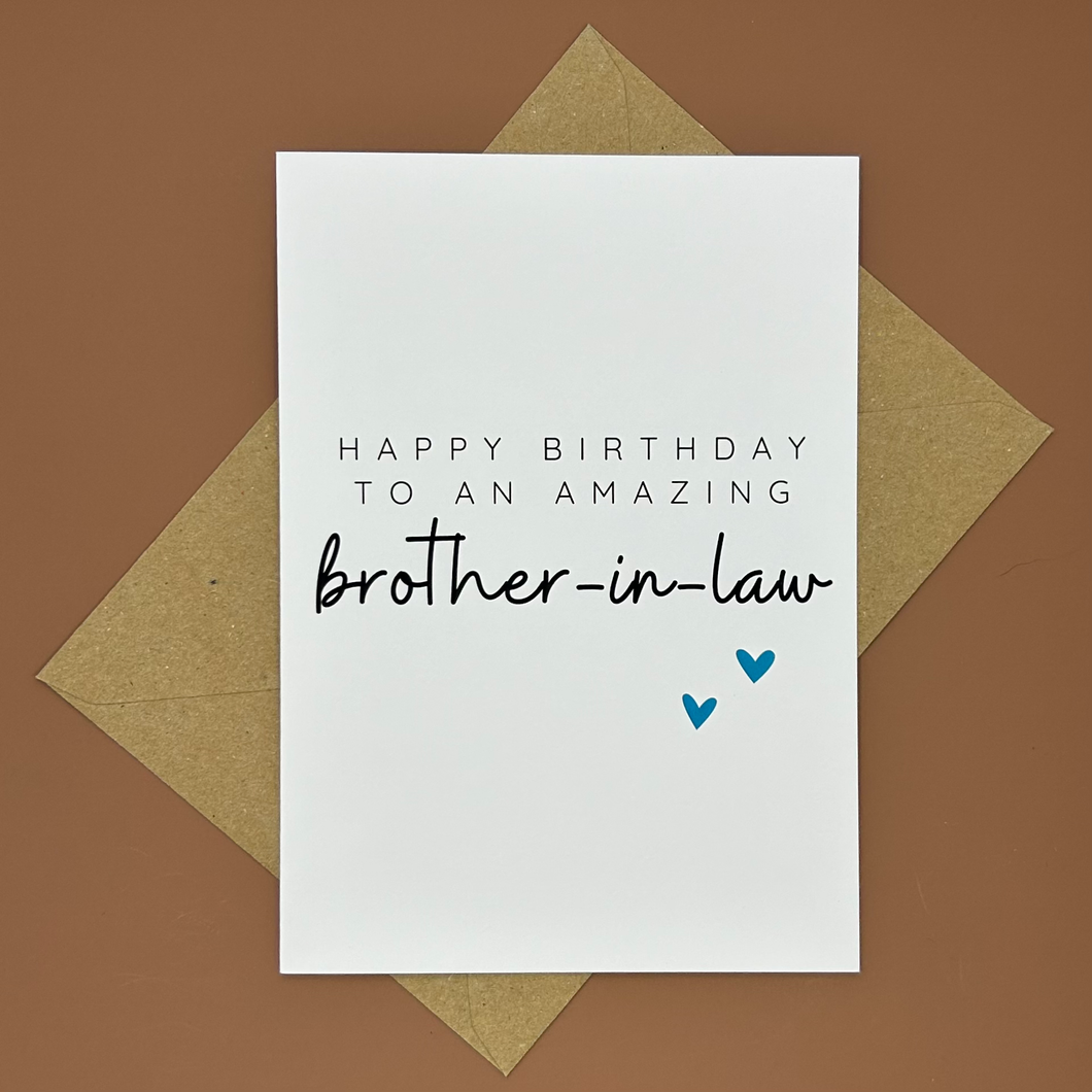 Brother-in-Law Birthday Card - Swale Studios