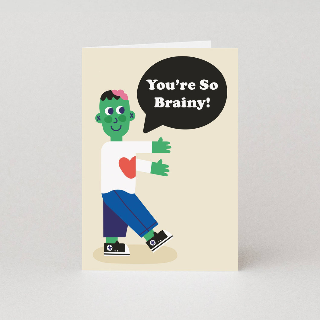 You're So Brainy - Congratulations Card - Exams / New Job / Well Done - Studio Boketto