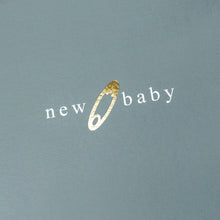 Load image into Gallery viewer, Greetings Card - Foiled Nappy Pin New Baby Card - Coulson Macleod
