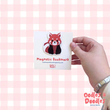 Load image into Gallery viewer, Bookmark - Red Panda Magnetic Bookmark - Animals and Books - Oodles &amp; Doodles

