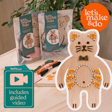 Load image into Gallery viewer, Craft Kit - Learn To Sew Cat Craft Kit - Children's Beginner Sewing Kit - Cat Lovers - Let's Make &amp; Do
