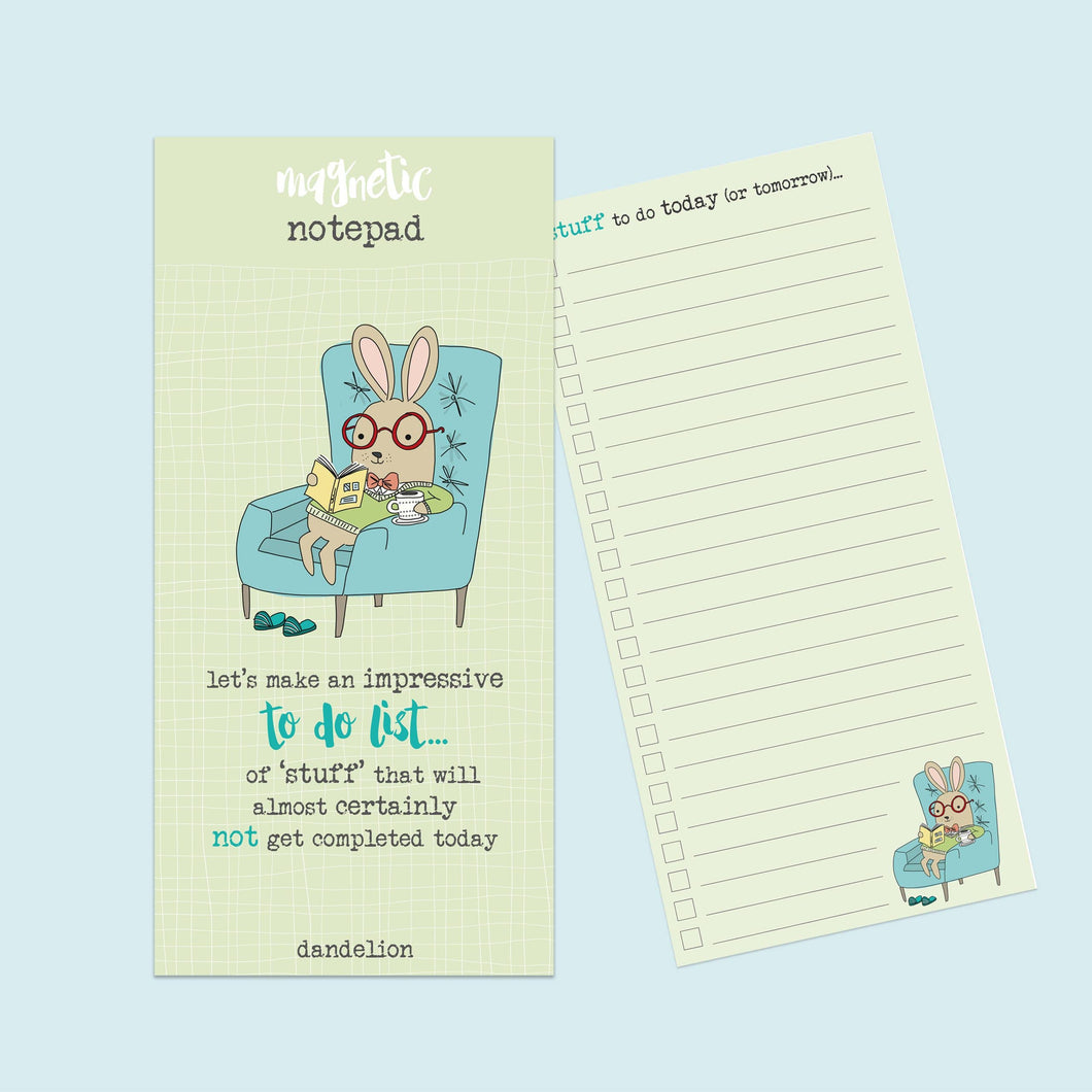 Magnetic Pad - Impressive To Do List - Dandelion Stationery - List Pad