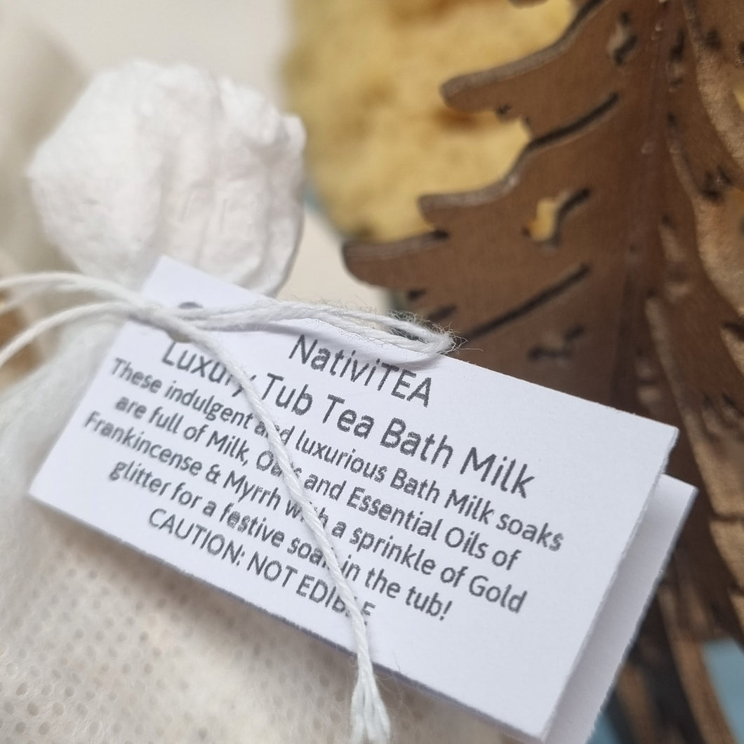 Festive Bath Milk Soak - Tub Tea - NativiTEA - puns - Sensitive Skin treatments - Little Shop of Lathers