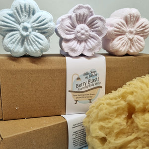 Foaming Shower Wash Selection Box - Shower Flowers - lots of fragrances - Little Shop of Lathers