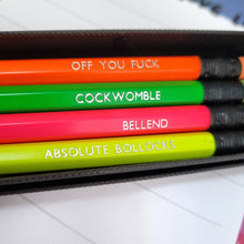 Load image into Gallery viewer, Pencil Set - Pencils of Profanity - Sweary Pencils
