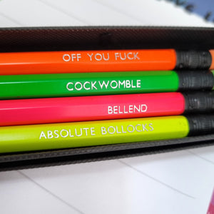 Pencil Set - Pencils of Profanity - Sweary Pencils