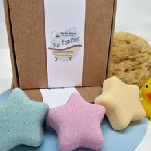 Load image into Gallery viewer, Star Teacher / Star Teaching Assistant - pampering bath bomb gift set - Little Shop of Lathers
