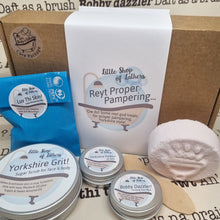 Load image into Gallery viewer, Reyt Proper Pampering - Yorkshire themed bath and body gift set - Little Shop of Lathers
