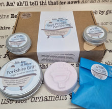Load image into Gallery viewer, Reyt Proper Pampering - Yorkshire themed bath and body gift set - Little Shop of Lathers
