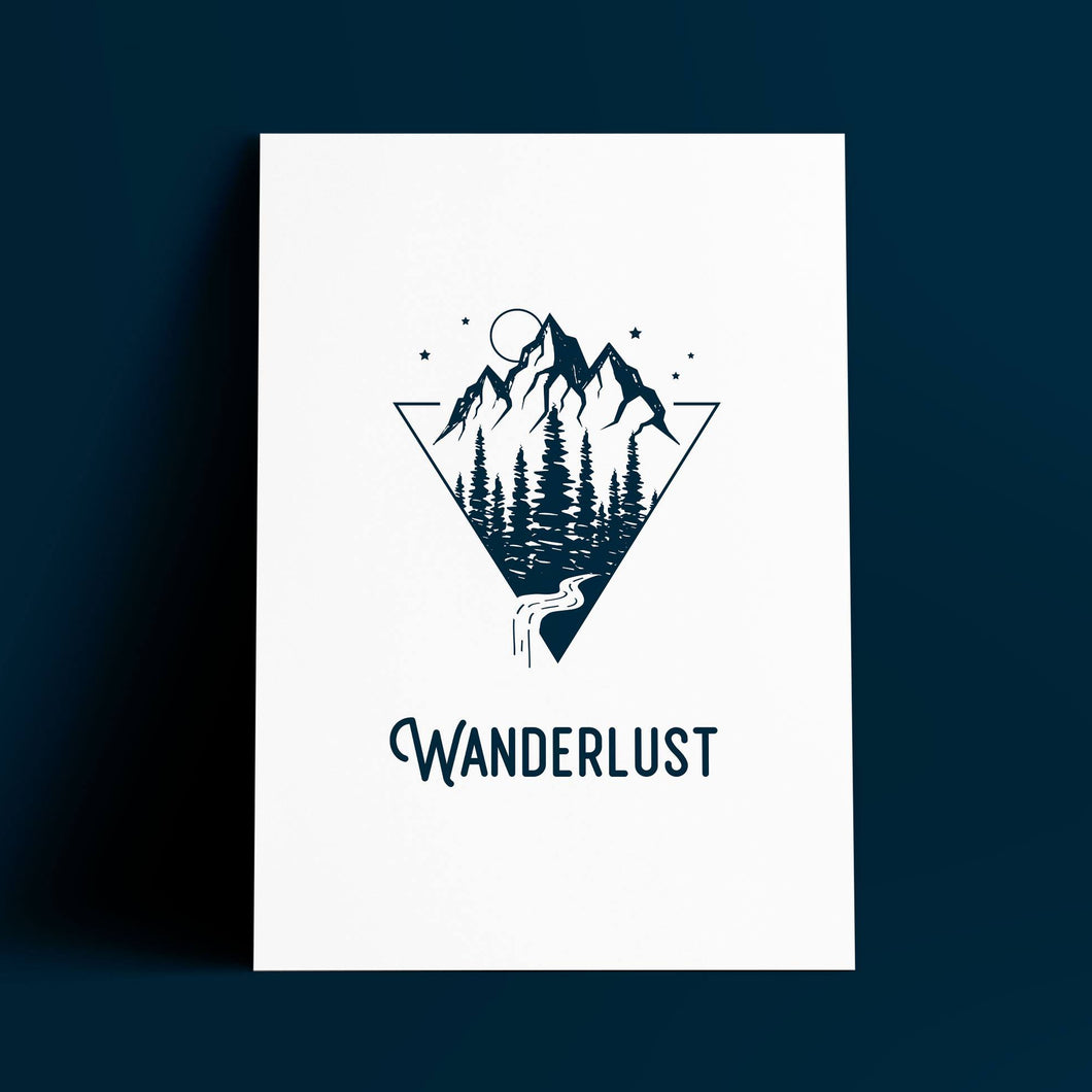 Print - A3 - Wanderlust - Adventurers- Blush and Blossom