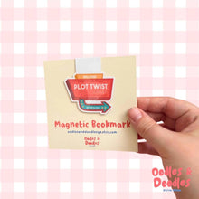 Load image into Gallery viewer, Bookmark - Plot Twist Ahead Magnetic Bookmark - Fun Reader Gift - Oodles &amp; Doodles
