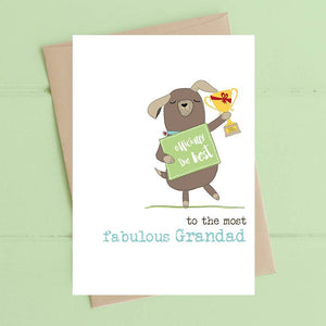 Fabulous Grandad - Greetings Card - Dandelion Stationery