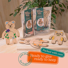 Load image into Gallery viewer, Craft Kit - Learn To Sew Bear Craft Kit - Children's Beginner Sewing Kit - Let's Make &amp; Do
