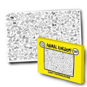 Animal Kingdom Giant Colouring Poster - Dixon Does Doodles