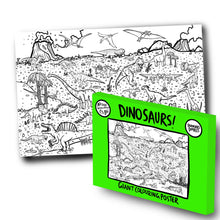 Load image into Gallery viewer, Dinosaurs! Giant Colouring Poster - Dixon Does Doodles
