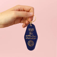 Load image into Gallery viewer, Keyring - The Overthinker&#39;s Association - Navy Blue - Oh Laura
