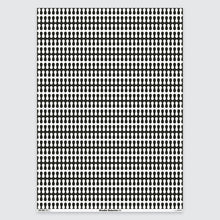 Load image into Gallery viewer, Trippy Monochrome Gift Wrap - Stylish Wrapping Paper - Studio Boketto
