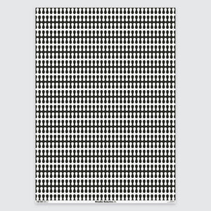 Trippy Monochrome Gift Wrap - Stylish Wrapping Paper - Studio Boketto