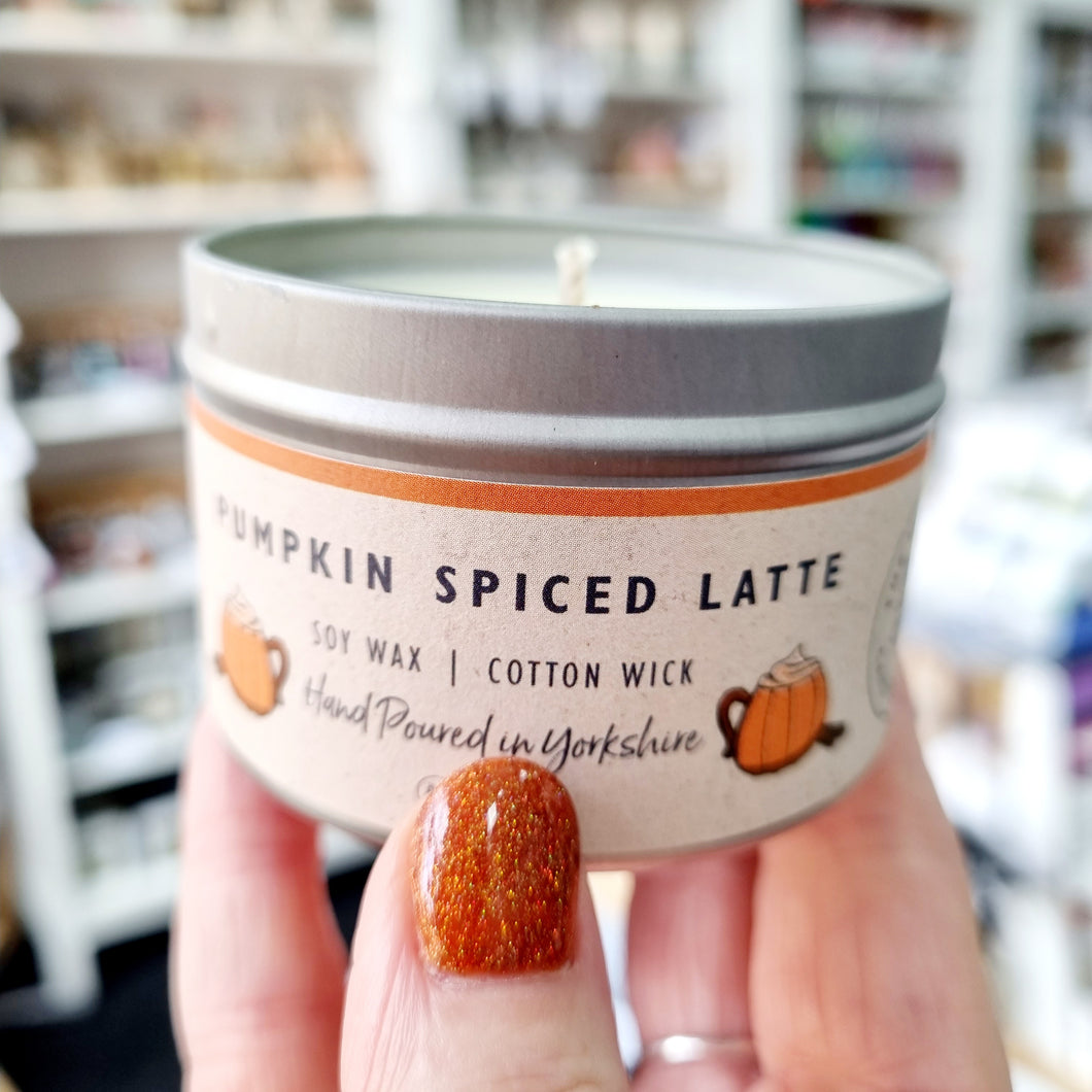 Candle - Pumpkin Spiced Latte - hand poured soy wax candles - The Yorkshire Candle Company Ltd