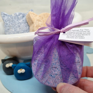 I've Got Felines for You Bath Bomb - Little Shop of Lathers - Bath treats - Cat lovers