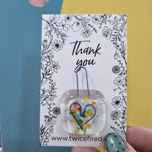 Glass Keepsake Wish - Sentimental gift token - Twice Fired