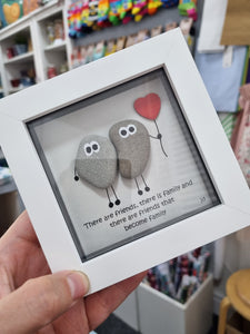 Friends that become family - Pebble Art Frame - Pebbled19