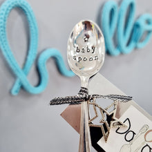 Load image into Gallery viewer, Baby Spoon - stamped teaspoon - Dollop and Stir
