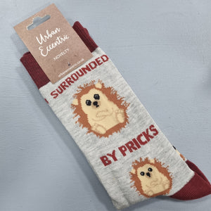 Surrounded By Pricks Socks -Unisex socks - Urban Eccentric - Puns