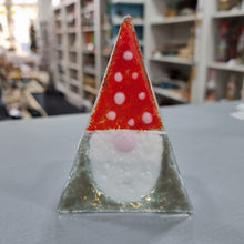 Load image into Gallery viewer, Festive Fun Christmas Tree - Glass Tea Light holder - Fused Glass - Twice Fired
