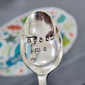 Spoon Me - stamped teaspoon - Dollop and Stir