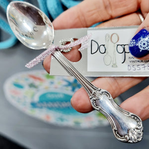 80 - stamped teaspoon - Dollop and Stir