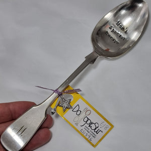 Mum's Special Recipe - stamped spoon - Dollop and Stir