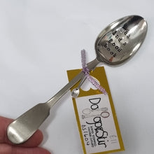 Load image into Gallery viewer, Tea and a good book - stamped teaspoon - Dollop and Stir
