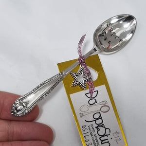 Super Sis - stamped teaspoon - Dollop and Stir