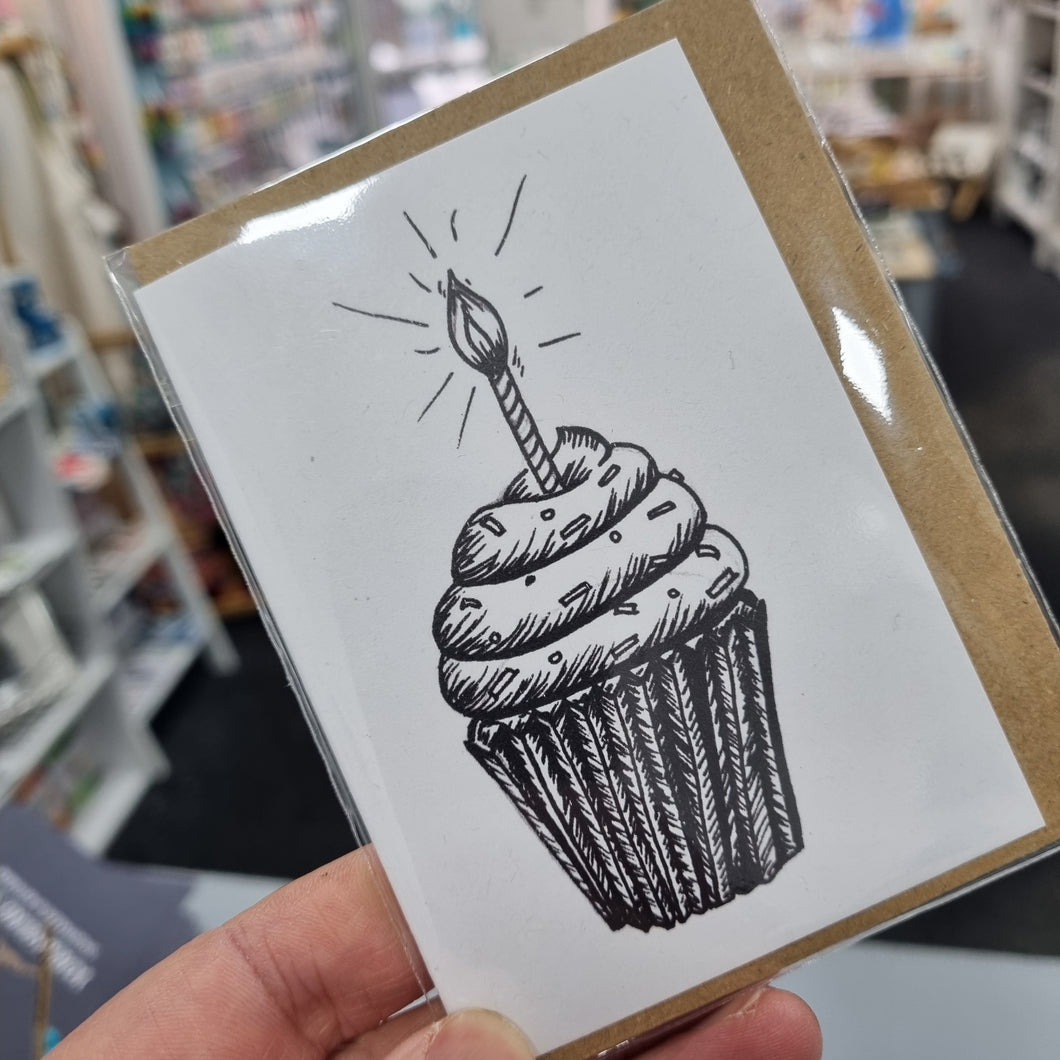 Birthday Cupcake with Candle Card - Best Efforts