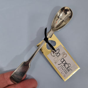 Hot - Stamped Ornate Mustard Spoon - Dollop and Stir