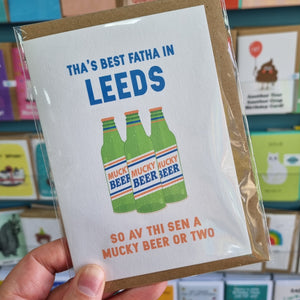 Tha's The Best Fatha In Leeds - Father's Day card - JAM Artworks