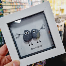 Load image into Gallery viewer, Best Friends (Tea/Coffee) - Pebble Art Frame - Pebbled19
