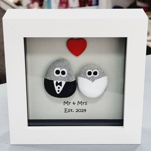 Wedding Pebble Art Frame - 2024 - Pebbled19