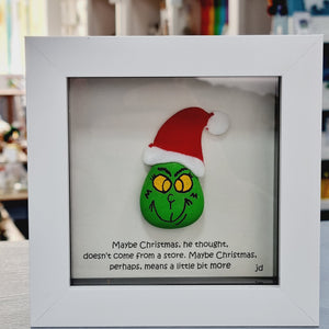 Christmas Pebble Frame  - The Grinch - Pebbled19