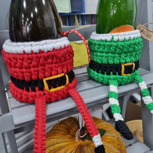 Load image into Gallery viewer, Crochet Storage Basket - Elf - Crochet Plant Pot/Bottle Holder - Best Efforts
