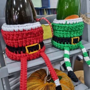 Crochet Storage Basket - Elf - Crochet Plant Pot/Bottle Holder - Best Efforts